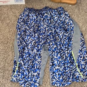 Nike dri fit long shorts linerless blue gray camo size extra large never worn